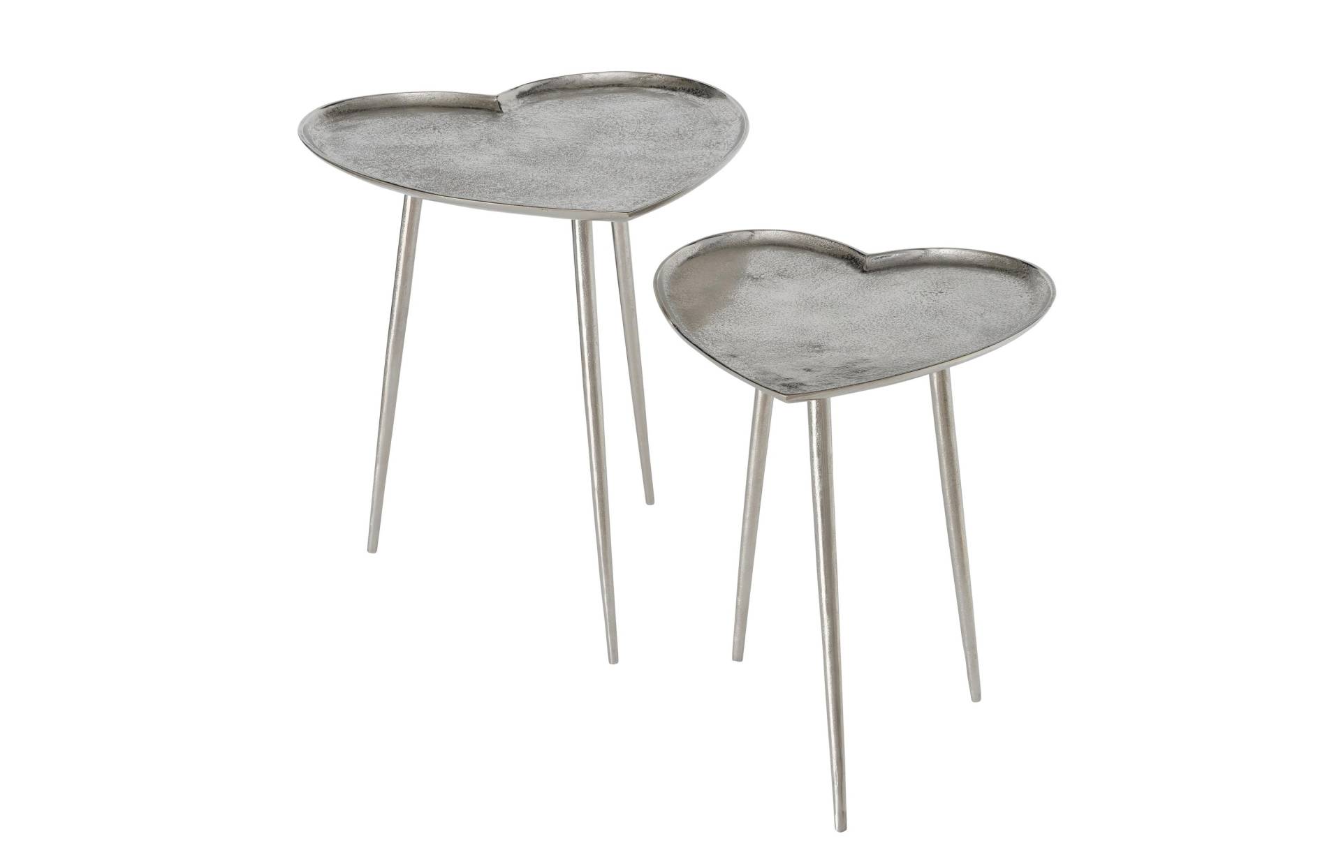 BOLTZE Tabletttisch »Set "Antonietta" Aluminium, Silberfarben« von BOLTZE