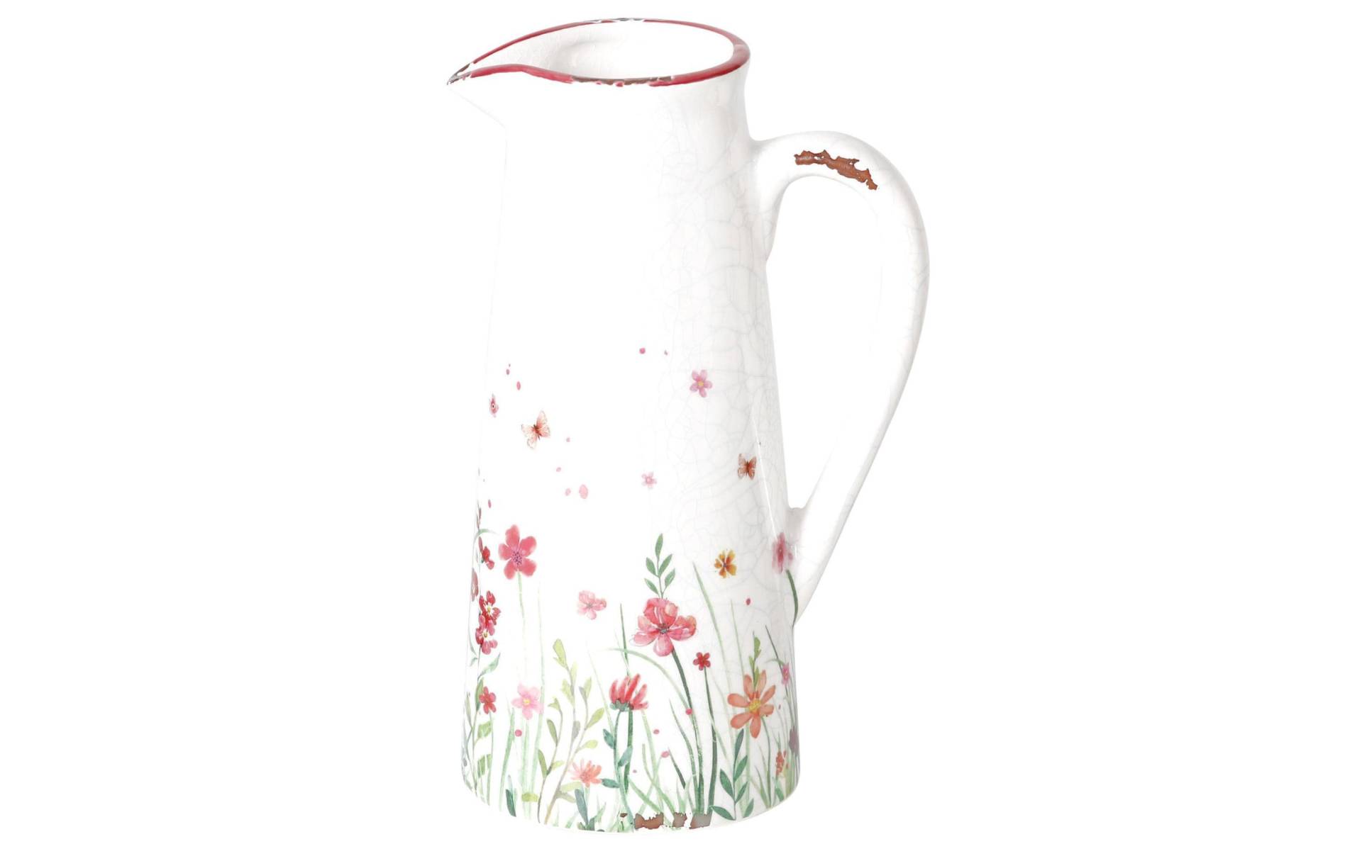 BOLTZE Wasserkrug »Flowery H: 27 cm Weiss« von BOLTZE