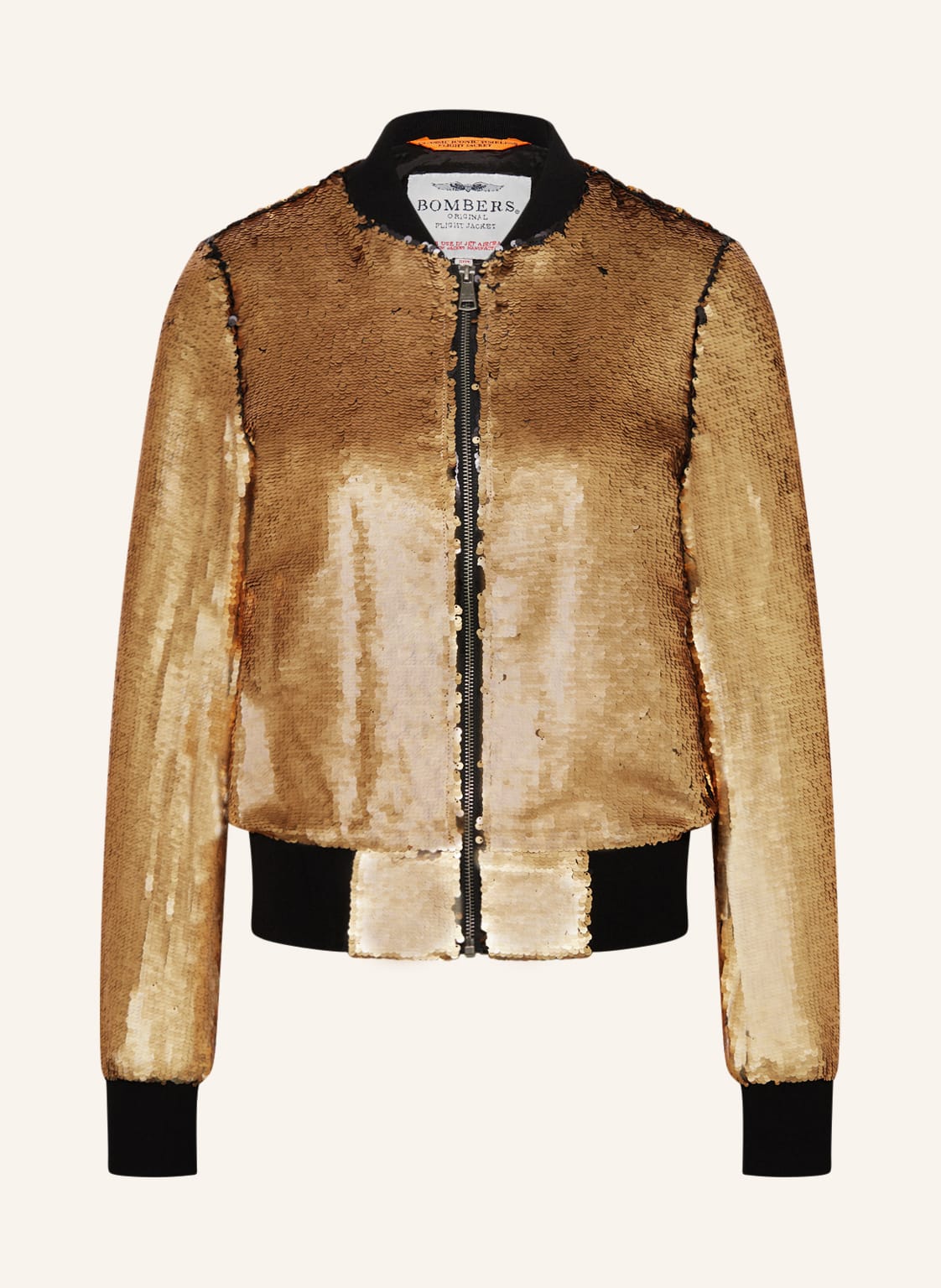 Bombers Original Blouson Mit Wendepailletten gold von BOMBERS ORIGINAL