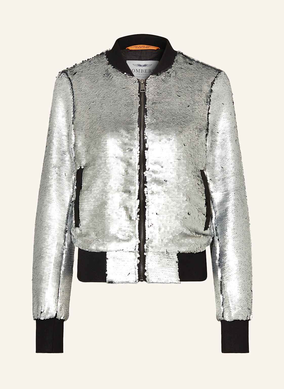 Bombers Original Blouson Mit Wendepailletten silber von BOMBERS ORIGINAL