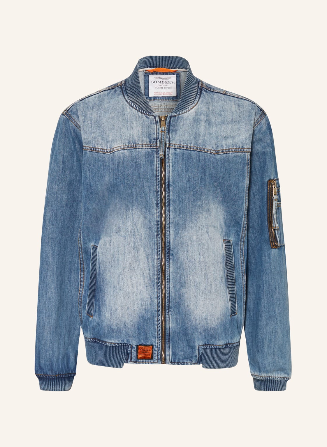 Bombers Original Jeansblouson blau von BOMBERS ORIGINAL