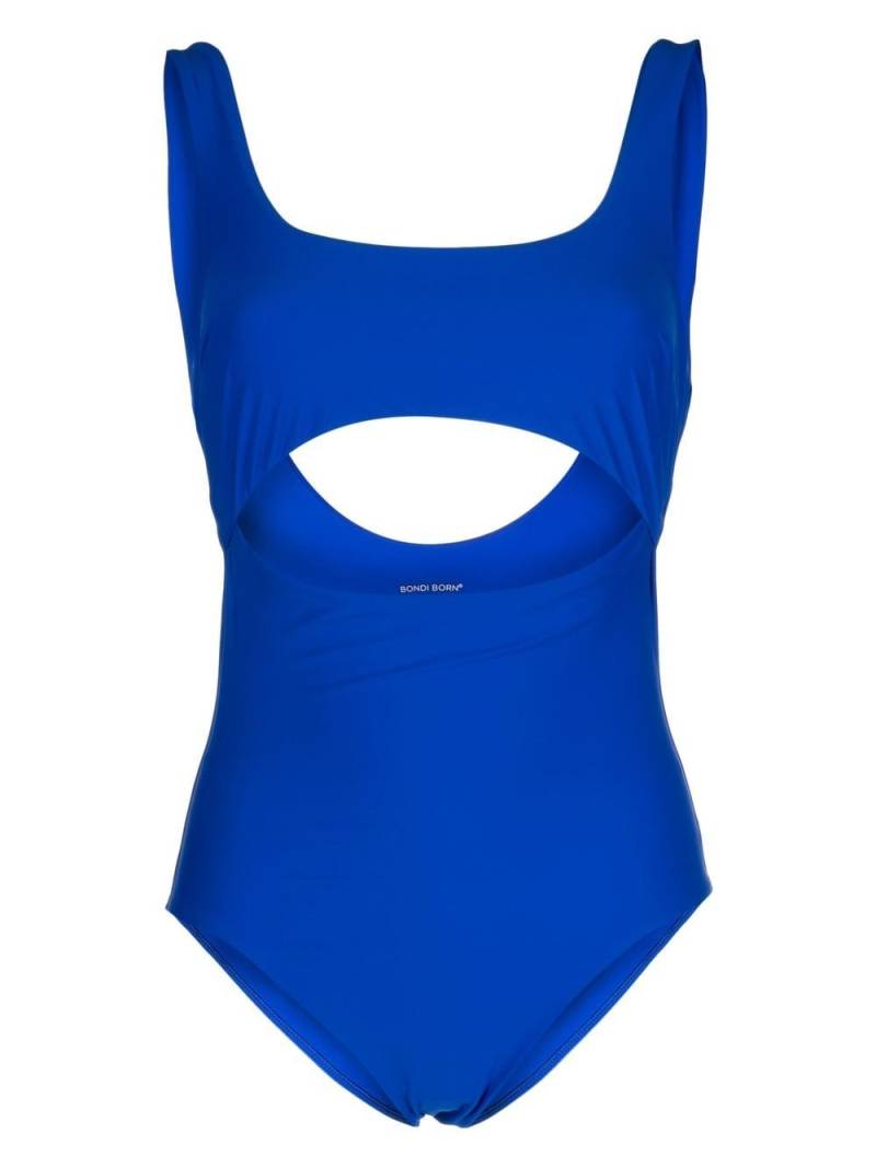 BONDI BORN Cleo cut-out one-piece - Blue von BONDI BORN