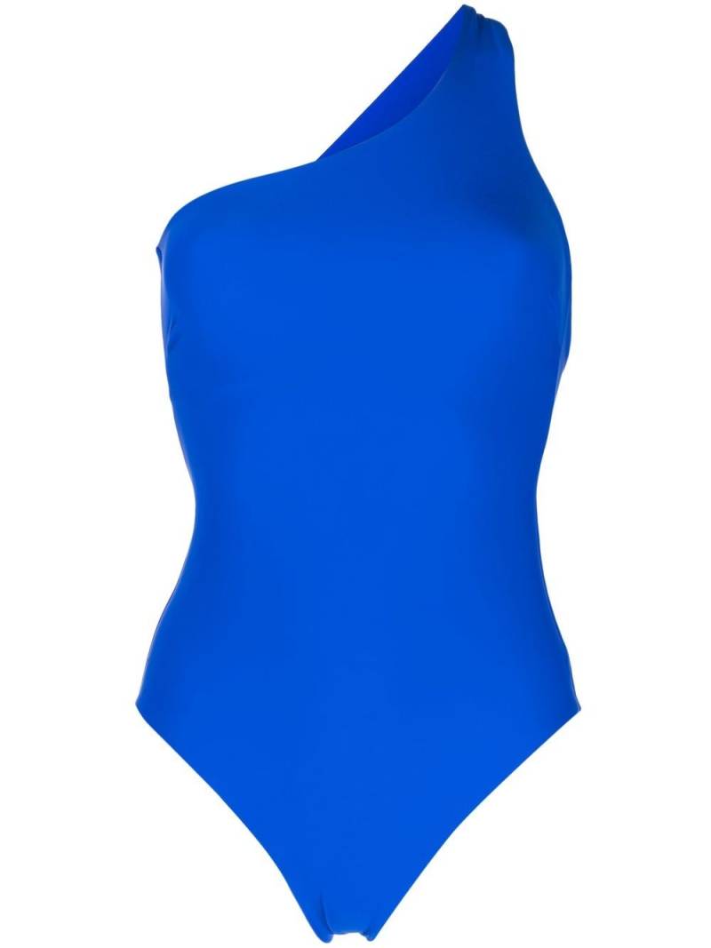 BONDI BORN Colette off-shoulder one-piece - Blue von BONDI BORN