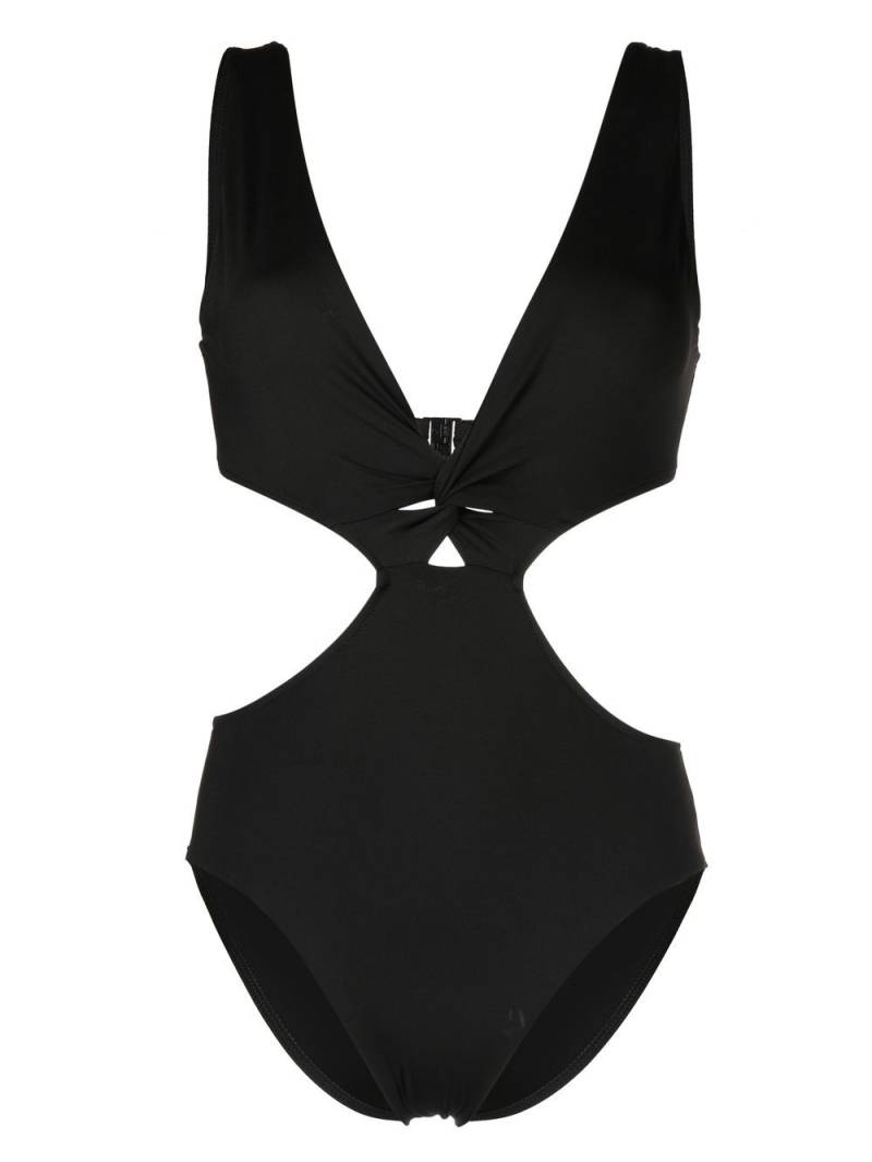 BONDI BORN Cora cut-out detail swimsuit - Black von BONDI BORN