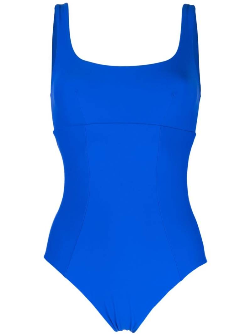 BONDI BORN Piper square-neck one-piece - Blue von BONDI BORN