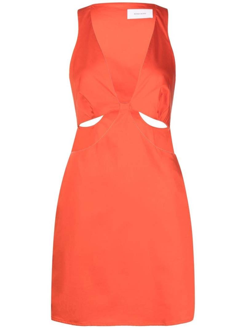 BONDI BORN Ramatuelle cut-out mini dress - Orange von BONDI BORN