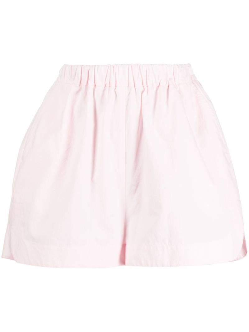 BONDI BORN elasticated-waistband cotton shorts - Pink von BONDI BORN