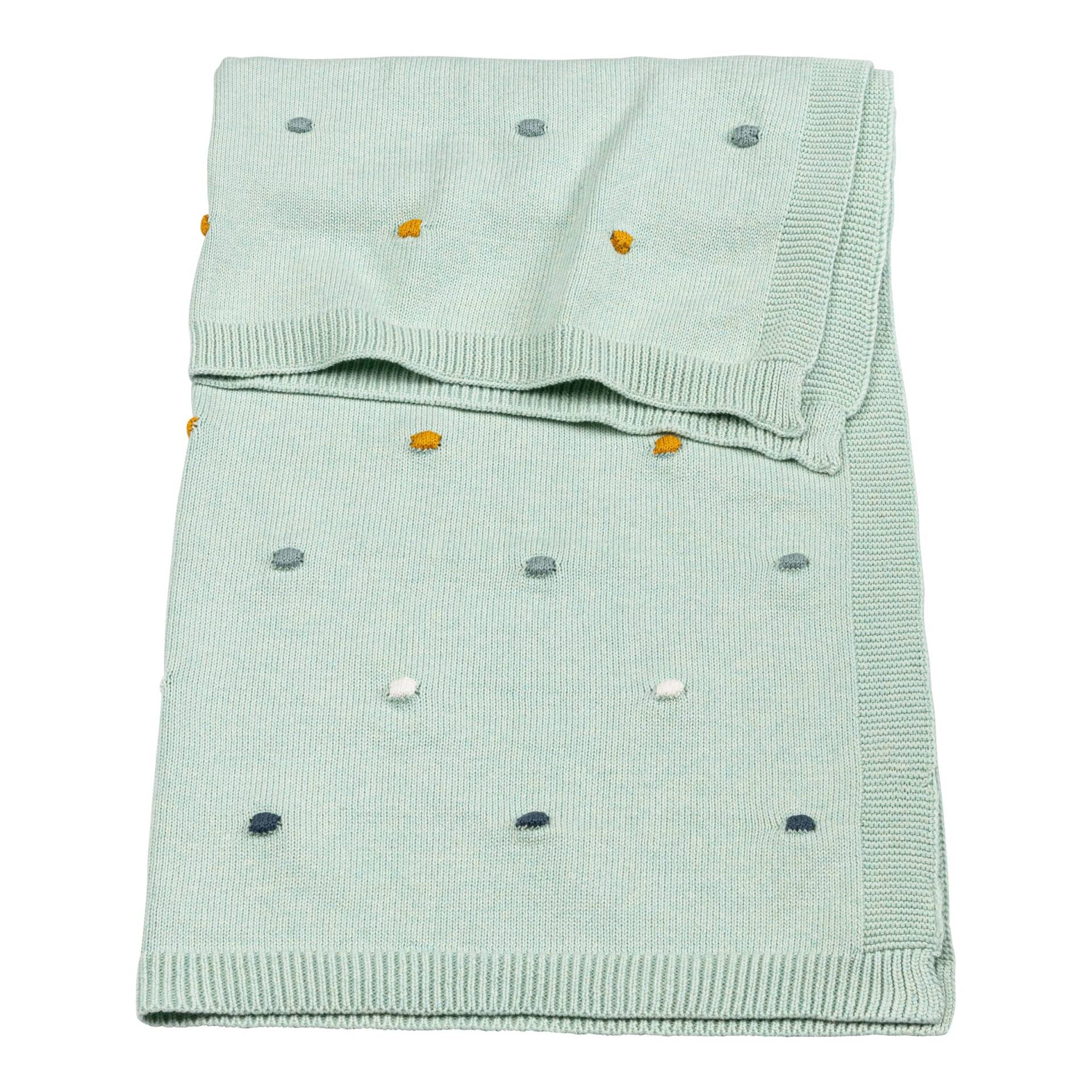 Babydecke Dots 80x100 cm von BORNINO HOME