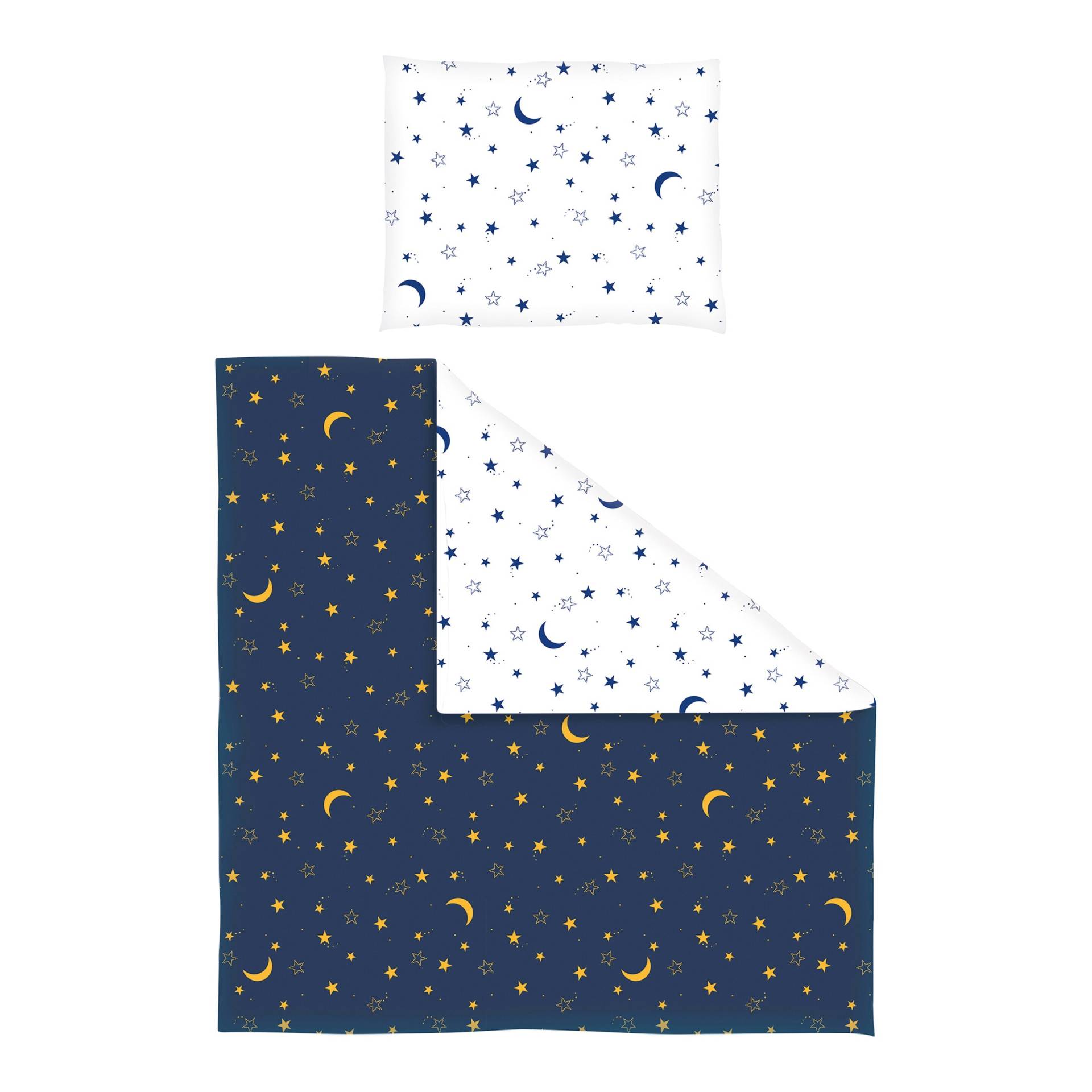 Bettwäsche Mond und Sterne 35x40 / 80x80 cm Bettwäsche Mond und Sterne 35x40 / 80x80 cm von BORNINO HOME