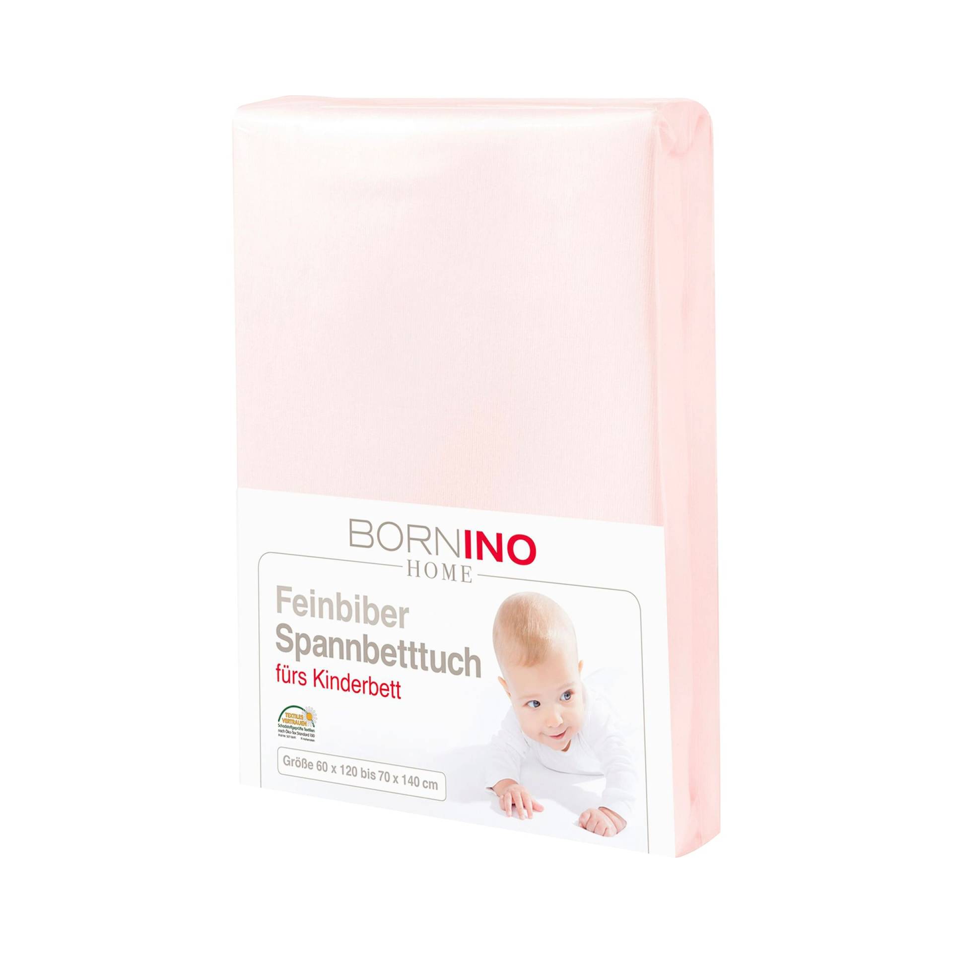 Feinbiber-Spannbetttuch 60x120 cm - 70x140 cm Feinbiber-Spannbetttuch 60x120 cm - 70x140 cm von BORNINO HOME