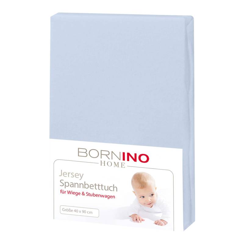 Jersey-Spannbetttuch 40x90 cm von BORNINO HOME