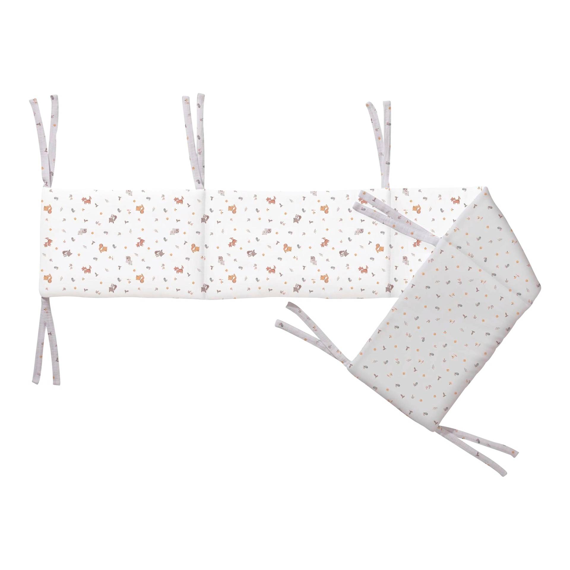 Nestchen für Beistellbett Waldfreunde 26x166cm Nestchen für Beistellbett Waldfreunde 26x166cm von BORNINO HOME