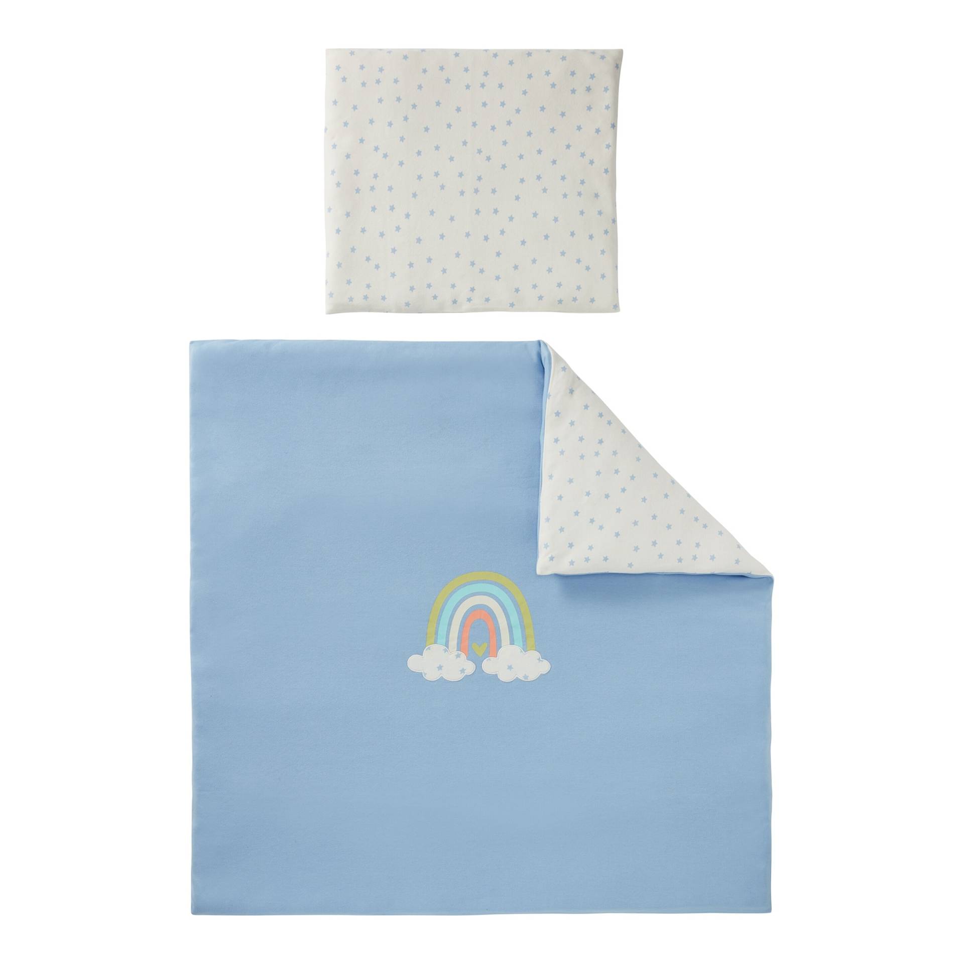 Wende-Bettwäsche Regenbogen 35x40 / 80x80 cm Wende-Bettwäsche Regenbogen 35x40 / 80x80 cm von BORNINO HOME