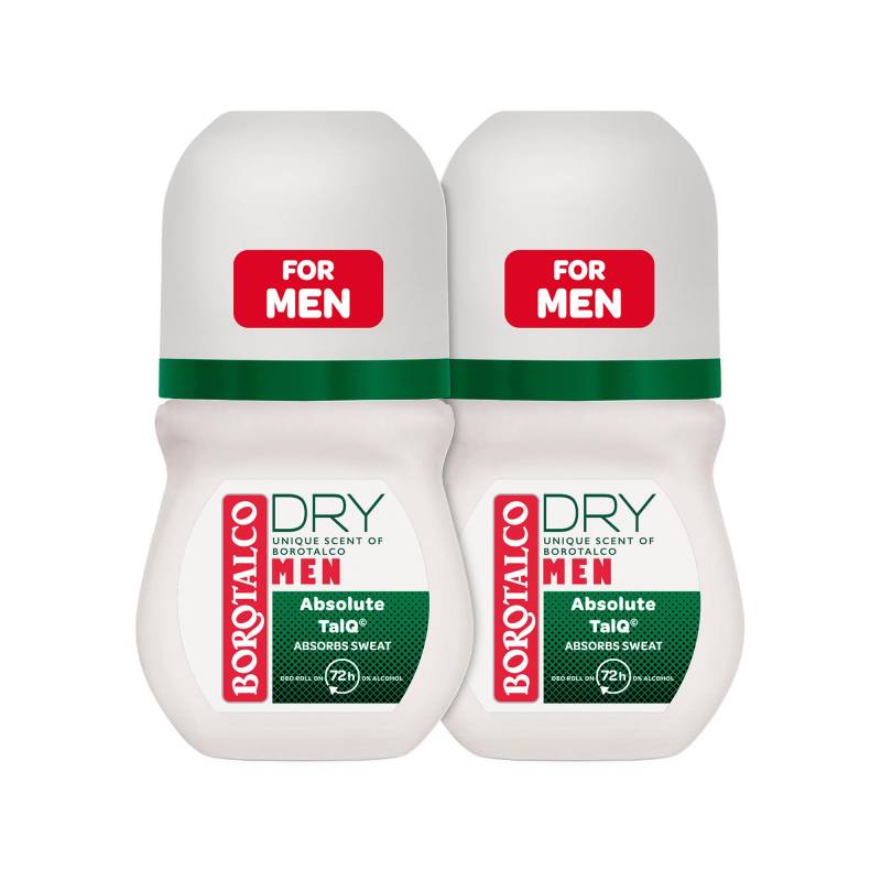 Deo Men Extra Dry Unique Scent Roll On Duo Damen  2X50ML von BOROTALCO