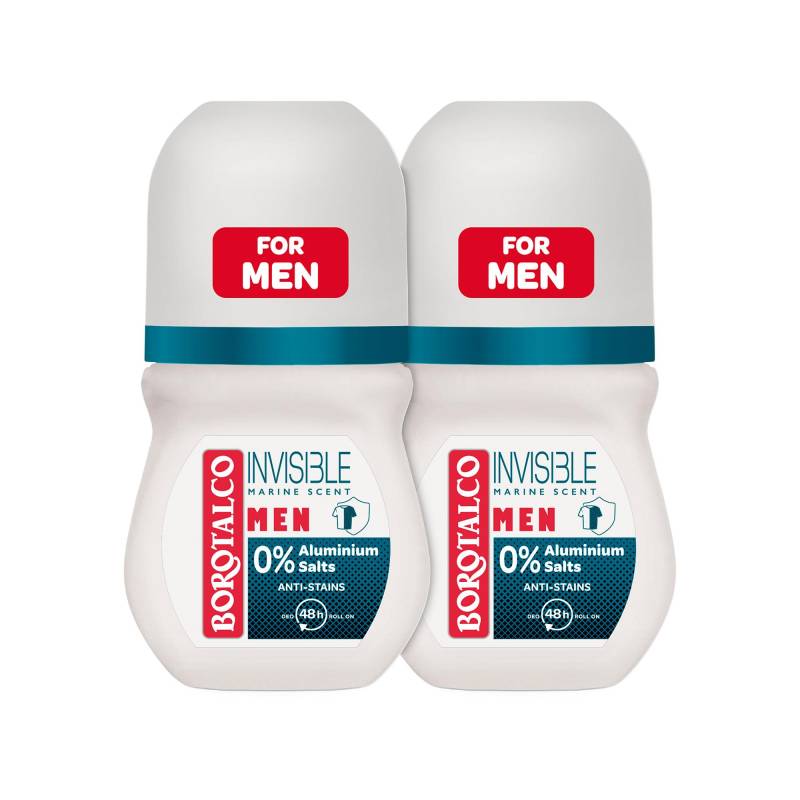 Deo Men Invisible Roll On Duo Unisex  2X50ML von BOROTALCO