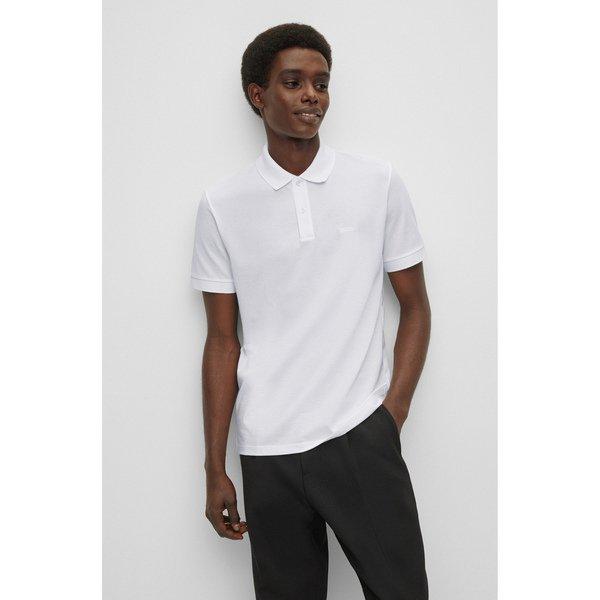 Poloshirt, Kurzarm Herren Weiss L von BOSS BLACK