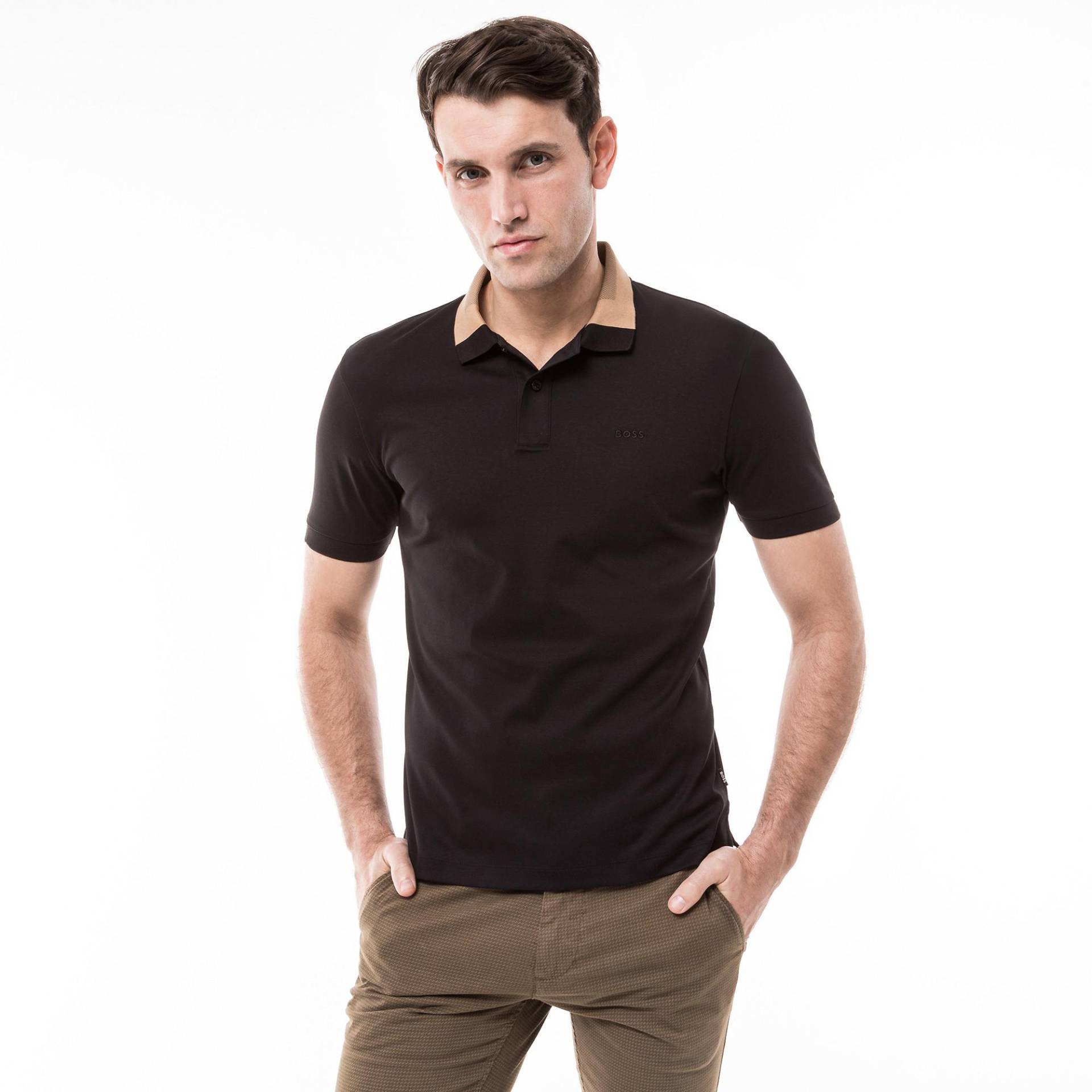 Poloshirt, Kurzarm Herren Black L von BOSS BLACK