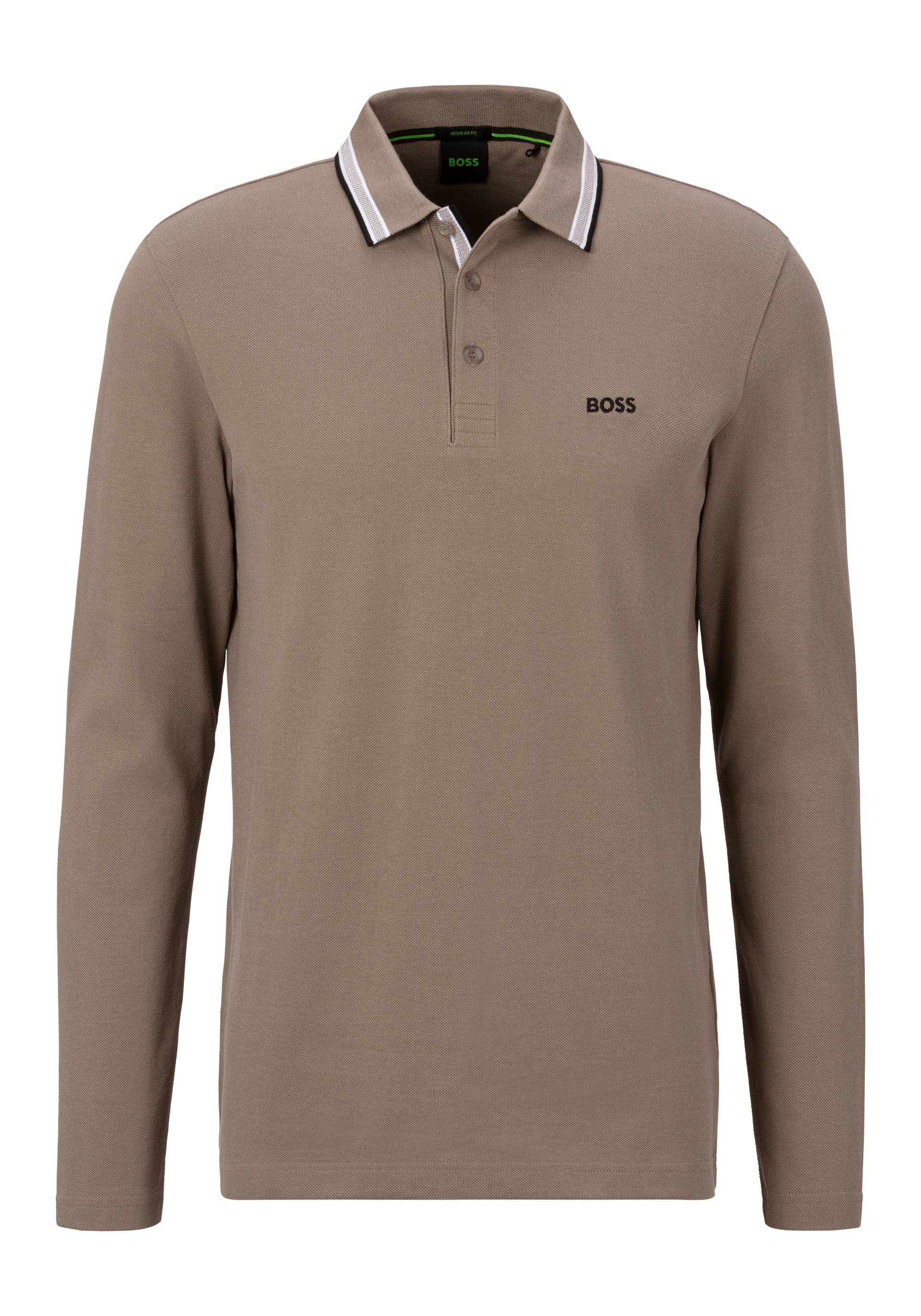 BOSS GREEN Langarm-Poloshirt »Plisy«, mit Streifen am Kragen BOSS GREEN Langarm-Poloshirt »Plisy«, mit Streifen am Kragen von BOSS GREEN
