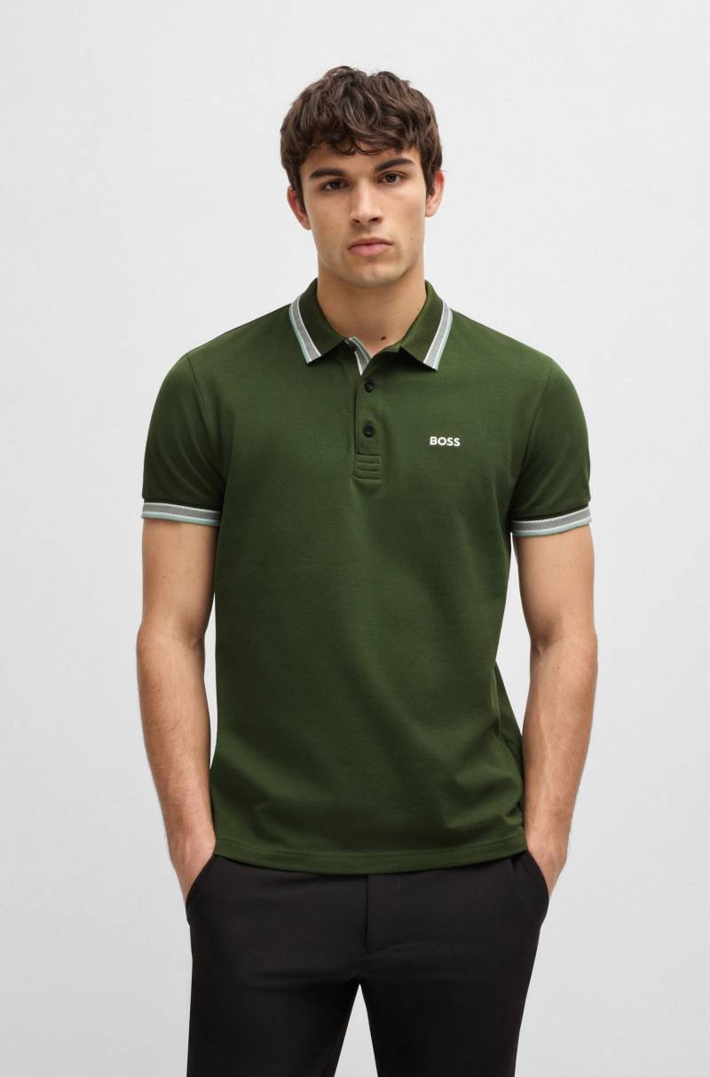 BOSS GREEN Poloshirt »Paddy«, mit kontrastfarbenen Streifen am Kragen von BOSS GREEN