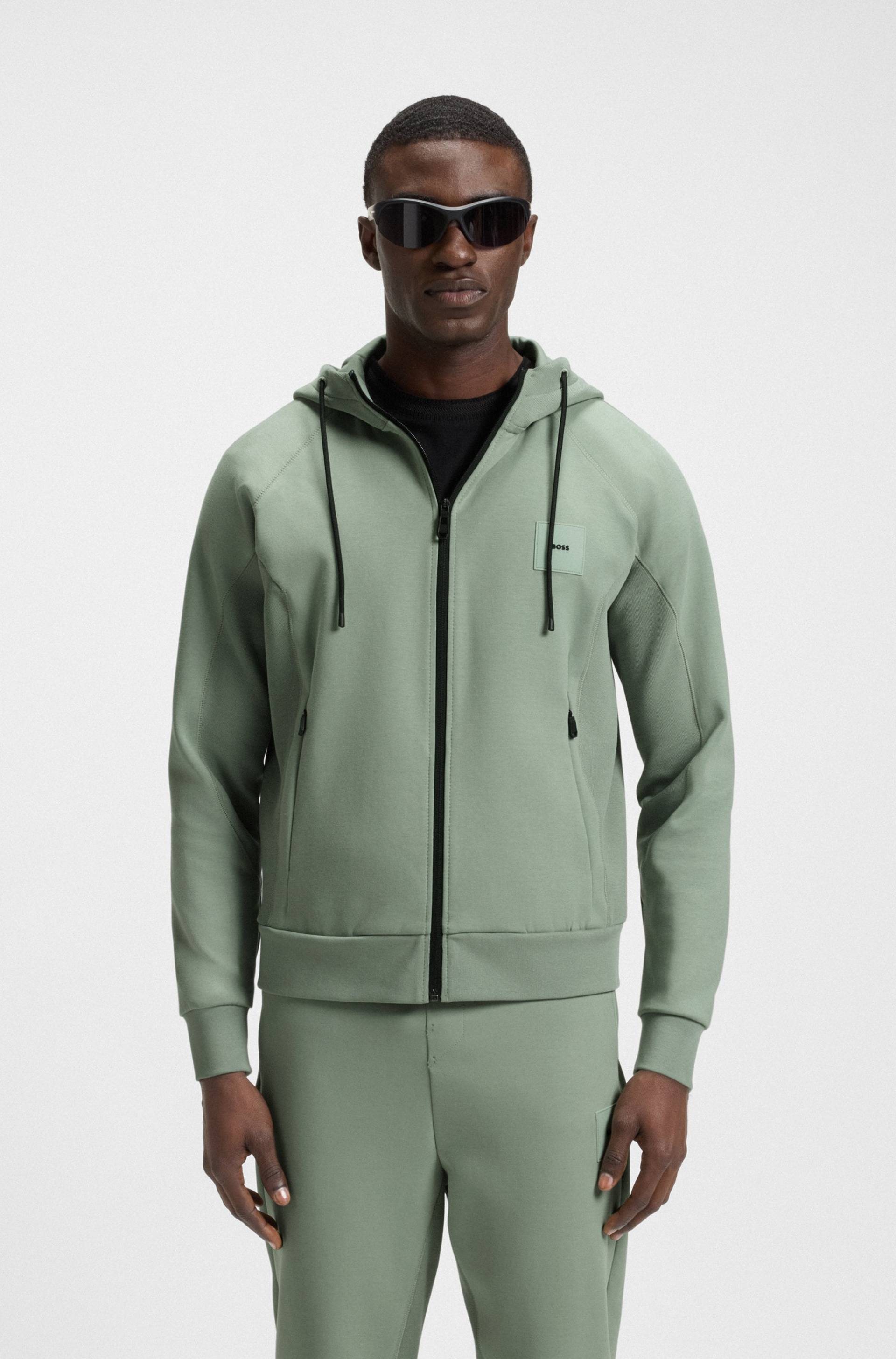BOSS GREEN Sweatjacke »Saggy Rib«, mit tonigen Einsätzen BOSS GREEN Sweatjacke »Saggy Rib«, mit tonigen Einsätzen von BOSS GREEN