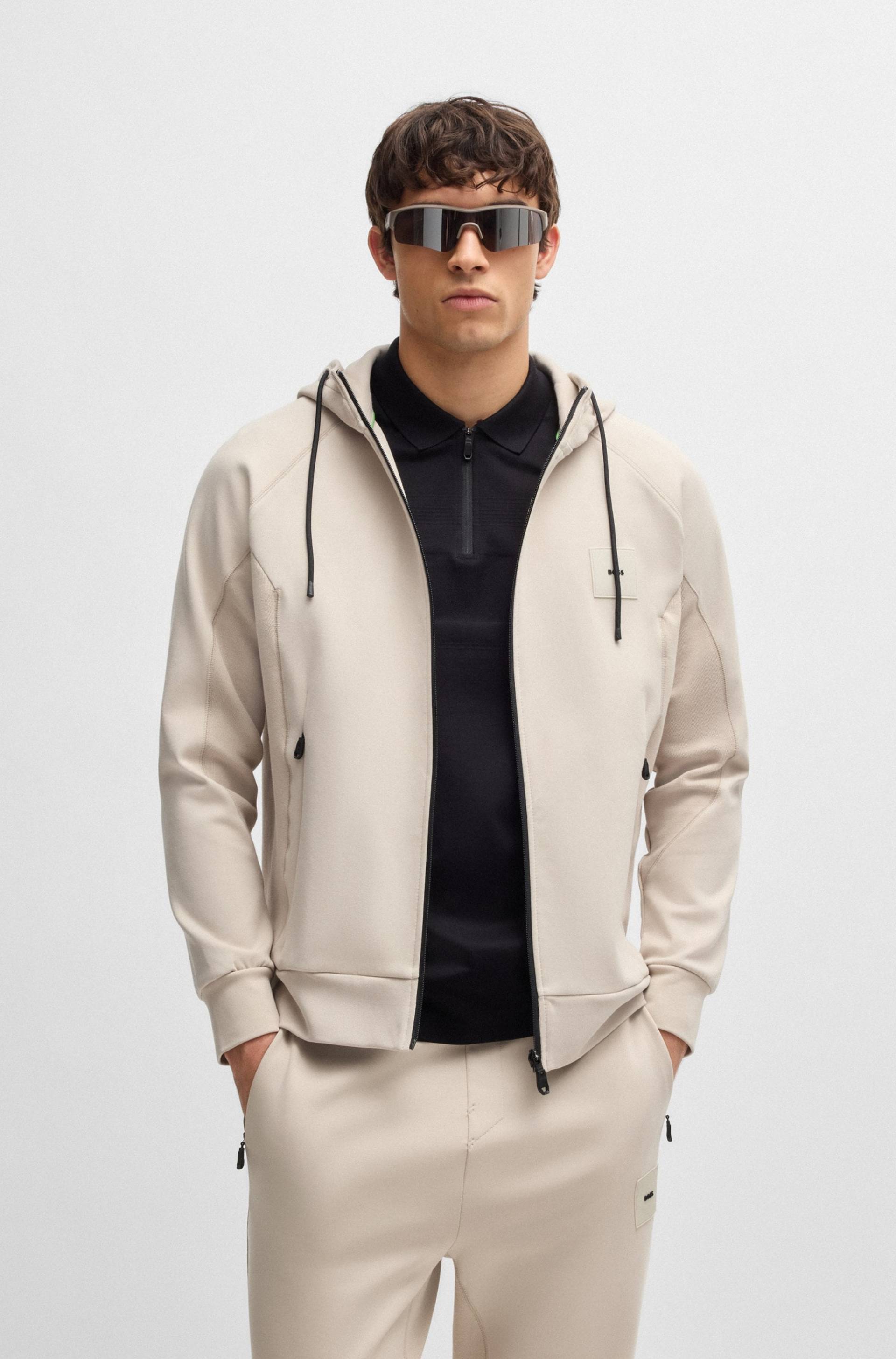 BOSS GREEN Sweatjacke »Saggy Rib«, mit tonigen Einsätzen BOSS GREEN Sweatjacke »Saggy Rib«, mit tonigen Einsätzen von BOSS GREEN