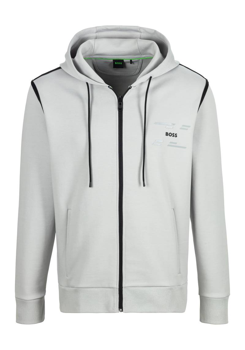 BOSS GREEN Sweatjacke »Saggy Tape«, mit kontrast Piping von BOSS GREEN