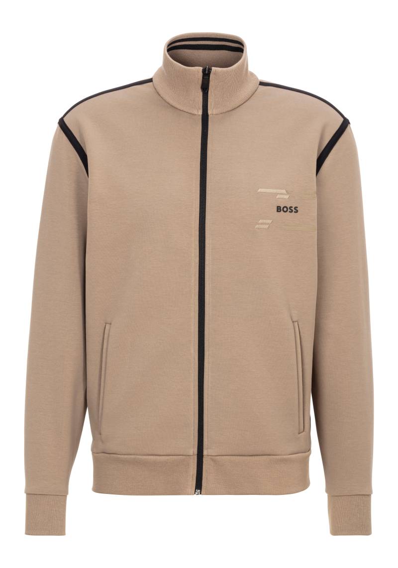 BOSS GREEN Sweatjacke »Skaz Tape«, mit Stehkragen von BOSS GREEN