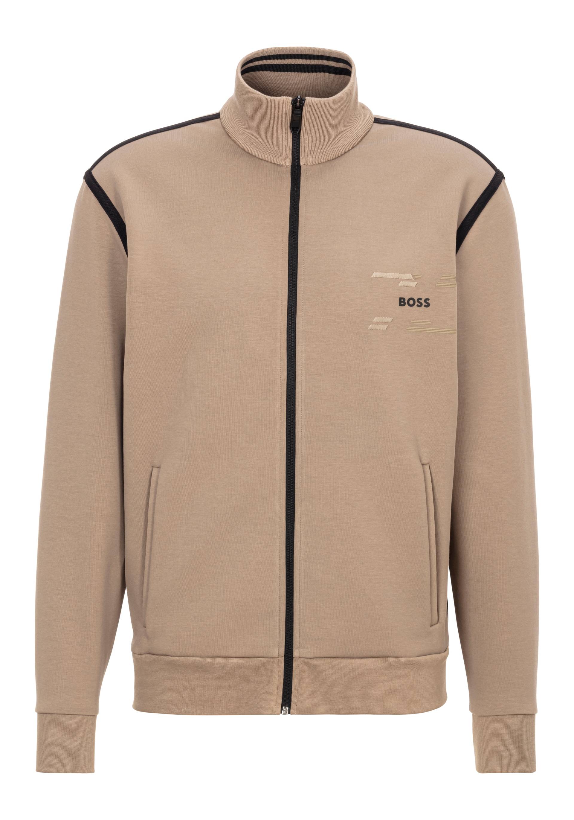 BOSS GREEN Sweatjacke »Skaz Tape«, mit Stehkragen von BOSS GREEN