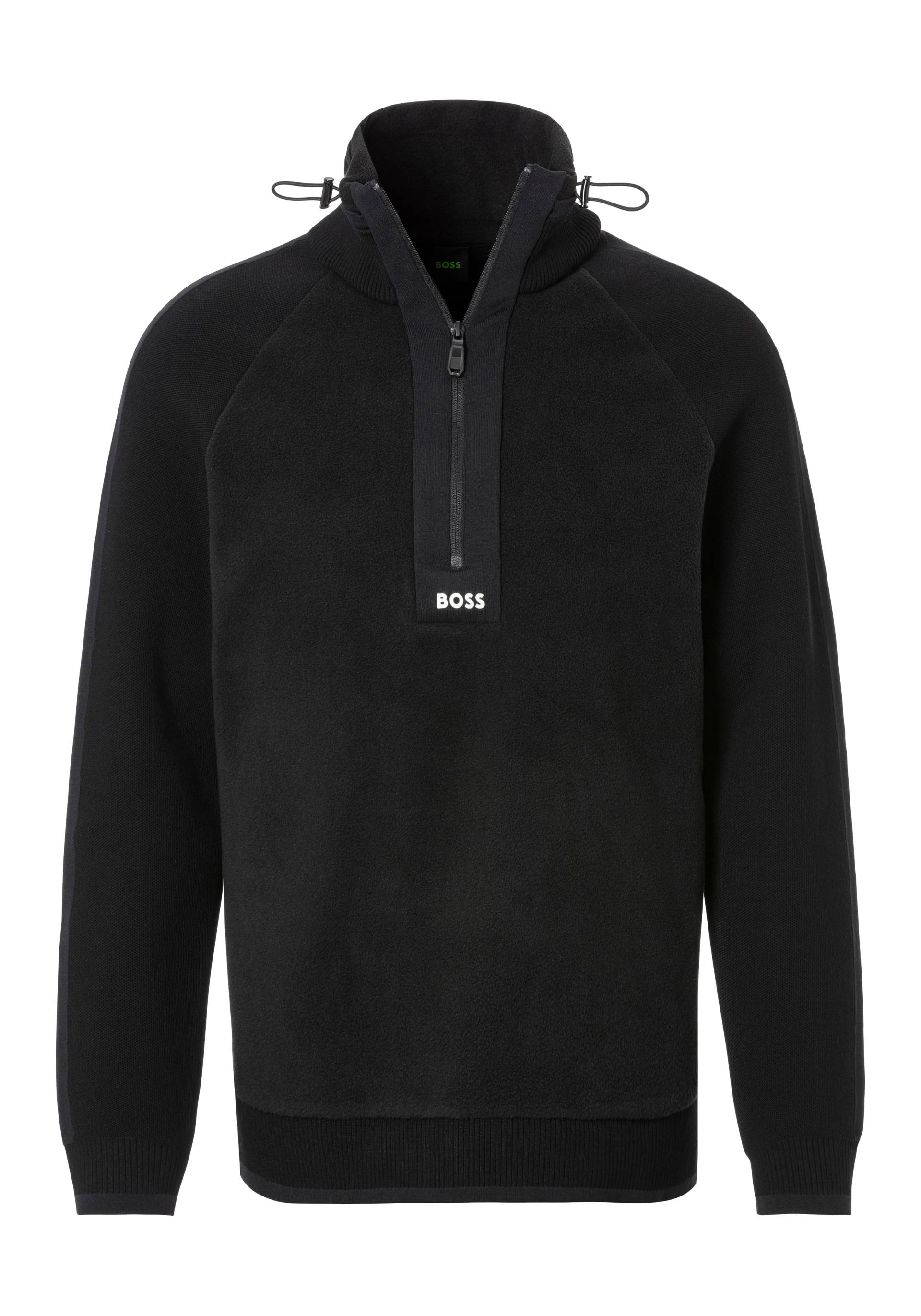 BOSS GREEN V-Ausschnitt-Pullover »Zartic«, mit Reissverschluss von BOSS GREEN