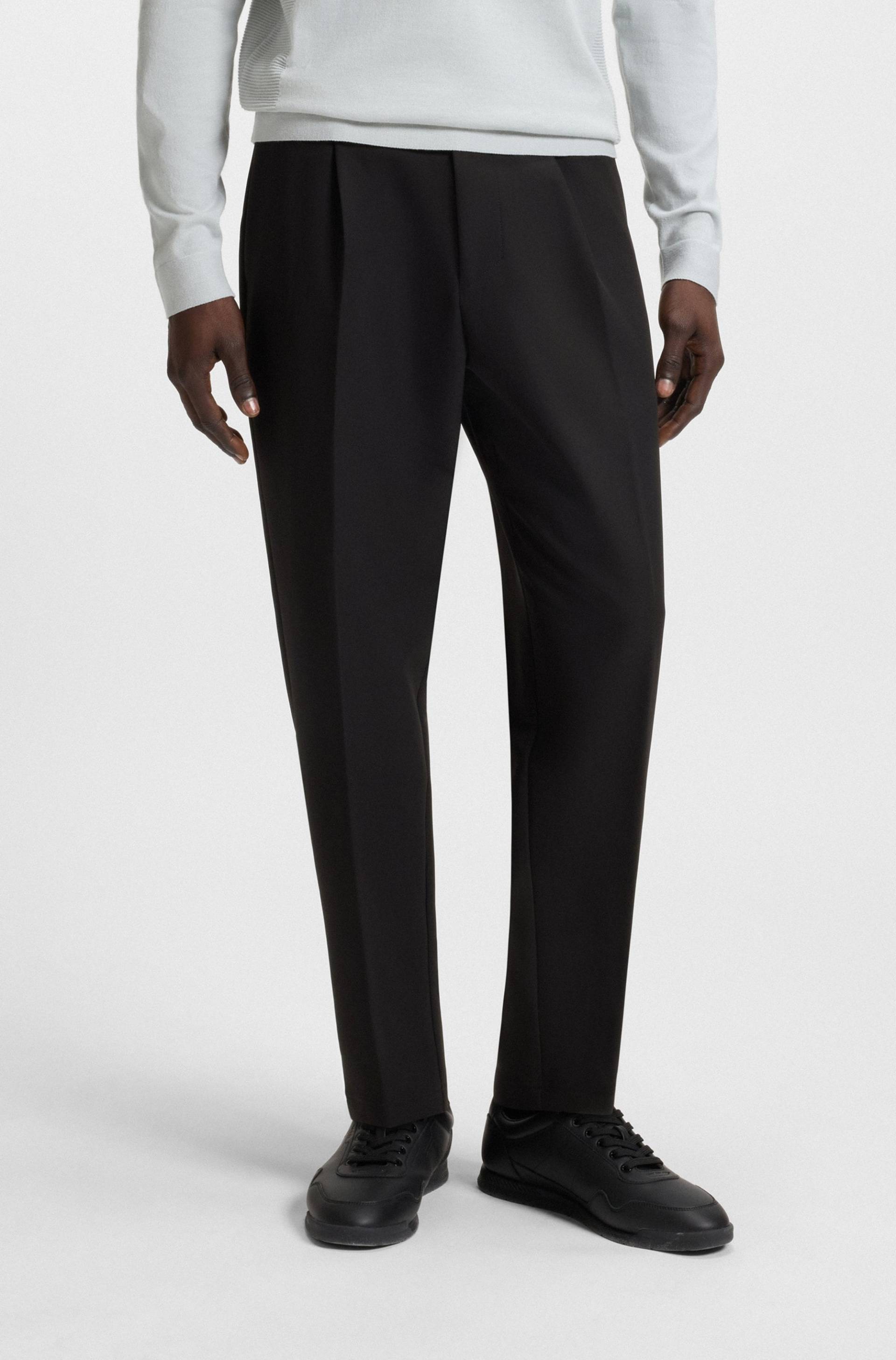BOSS GREEN Webhose »T_Convert-Pleat«, mit Zugbund und Markenlabel von BOSS GREEN