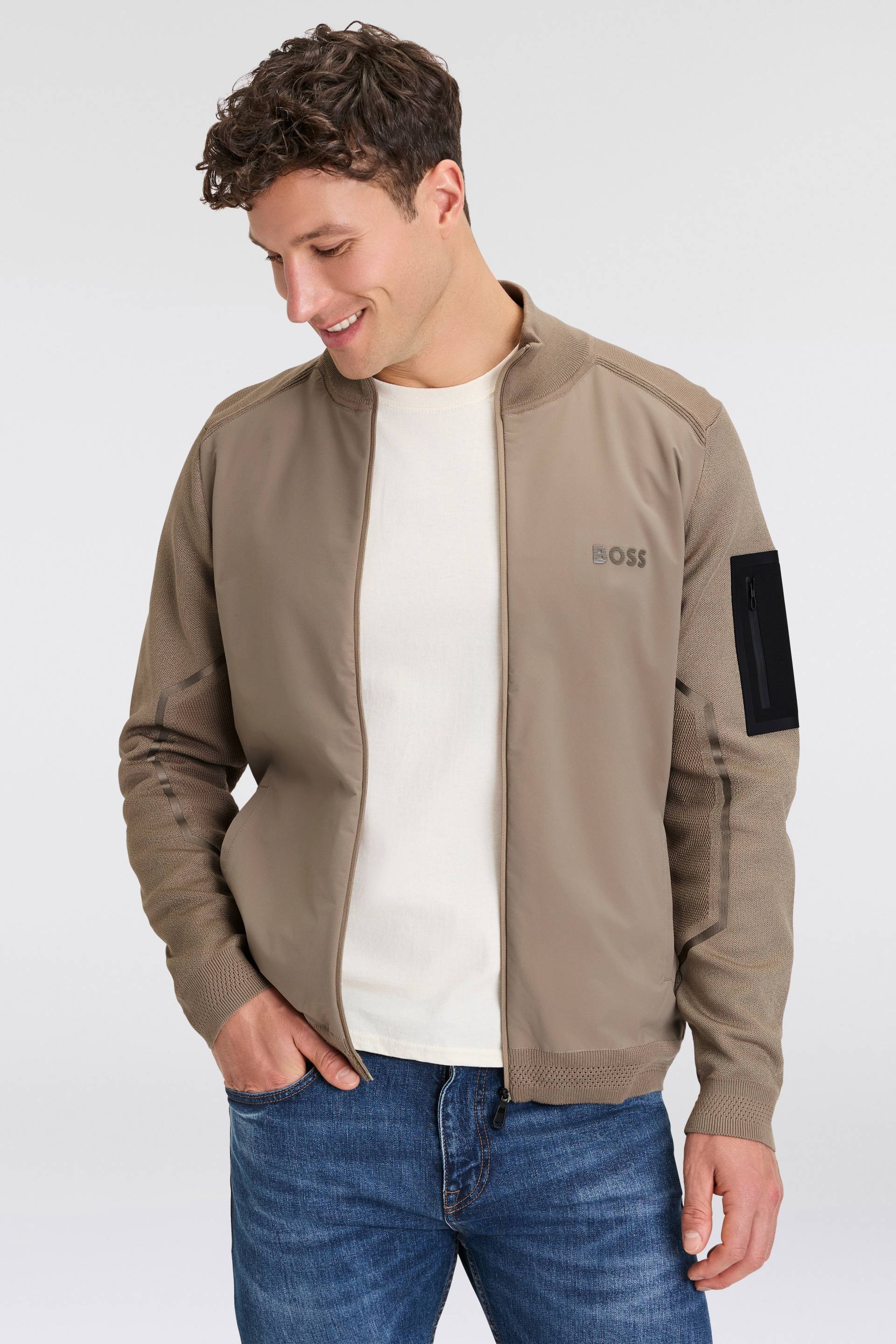 BOSS GREEN Bomberjacke »Zhino«, mit Markenlabel BOSS GREEN Bomberjacke »Zhino«, mit Markenlabel von BOSS Green