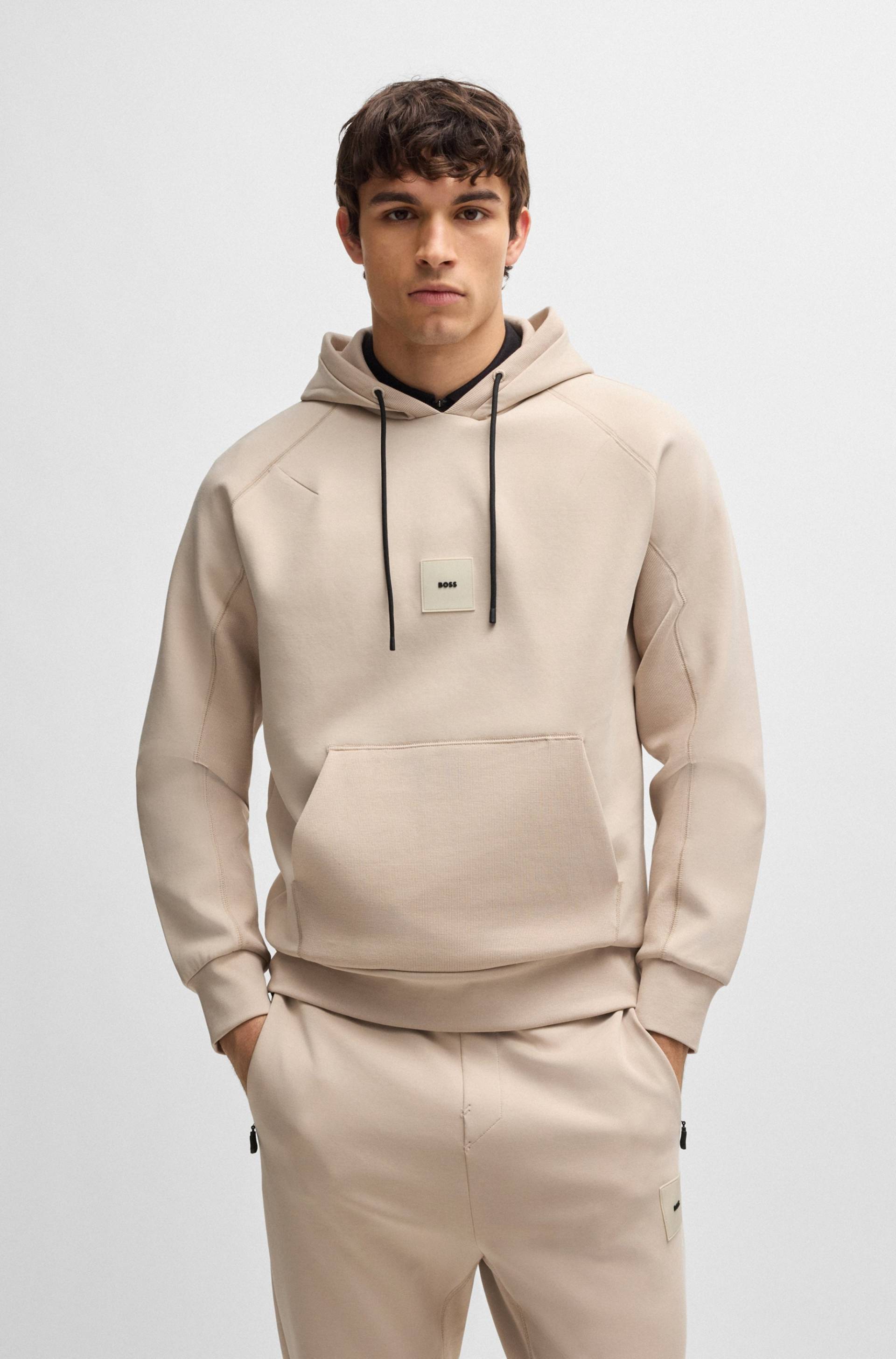 BOSS GREEN Kapuzensweatshirt »Soody Rib«, mit Logo-Badge und Kordelzug BOSS GREEN Kapuzensweatshirt »Soody Rib«, mit Logo-Badge und Kordelzug von BOSS Green