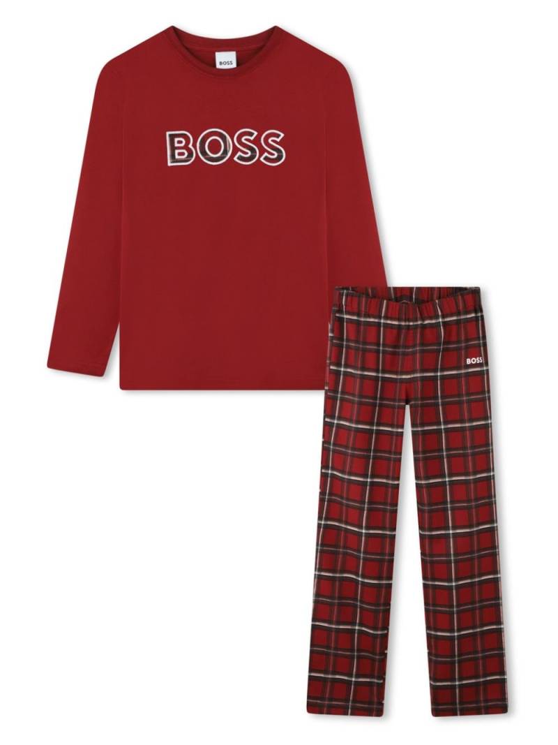 BOSS Kidswear Checked Pyjamas (set) - Red von BOSS Kidswear