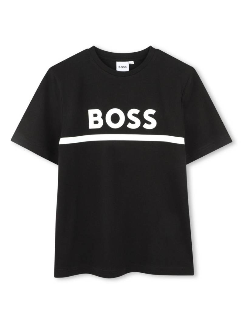 BOSS Kidswear Logo t-shirt - Black von BOSS Kidswear