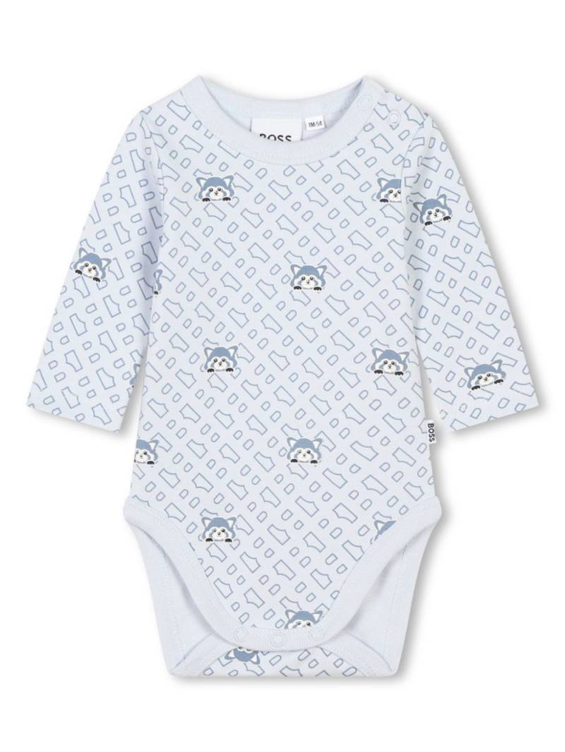 BOSS Kidswear Red Panda babygrow (set of three) - Blue von BOSS Kidswear