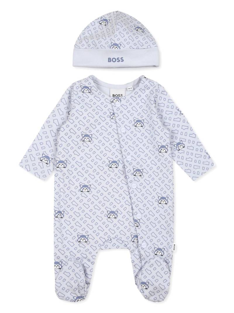 BOSS Kidswear Red Panda babygrow (set of two) - Blue von BOSS Kidswear