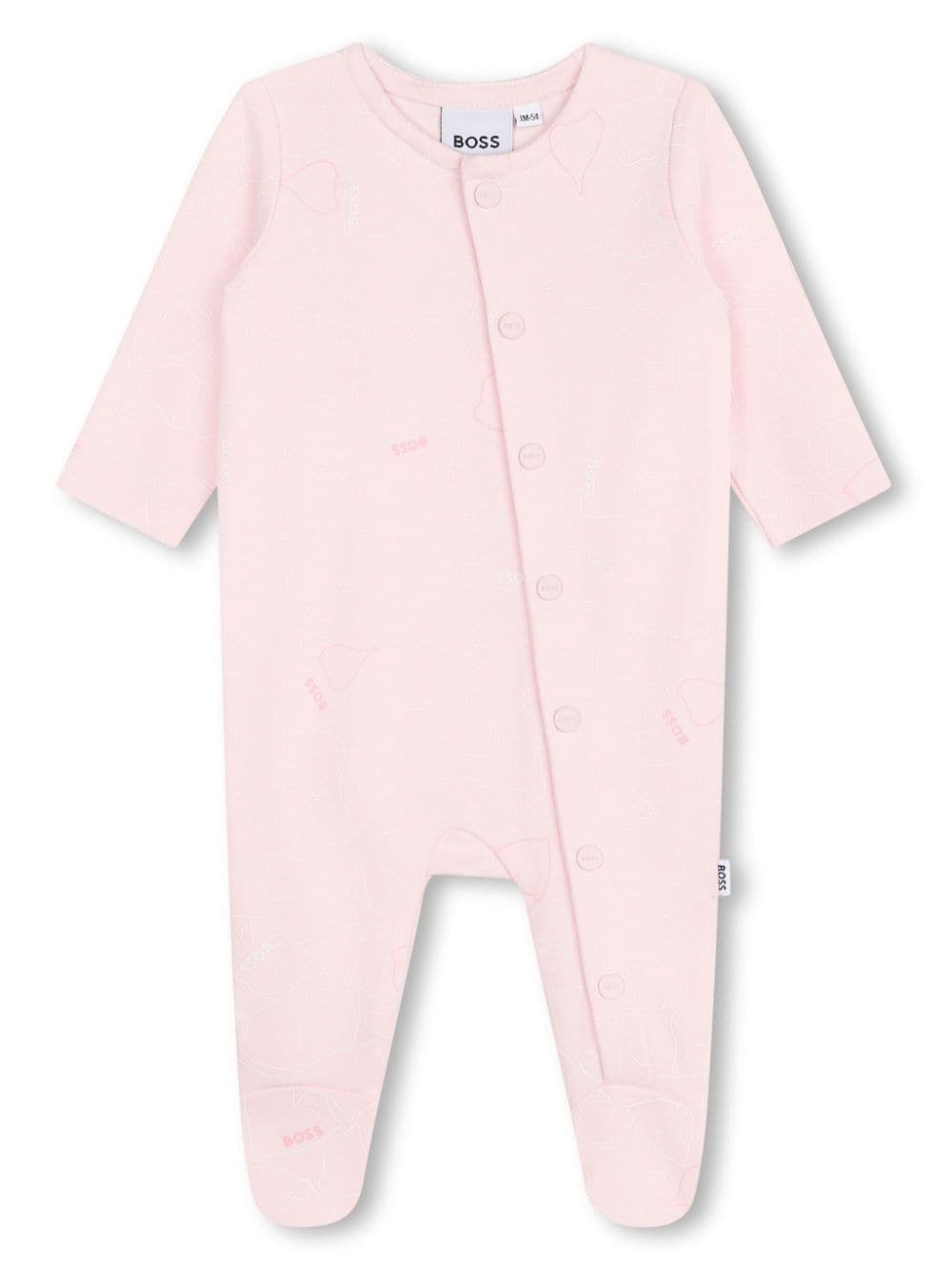 BOSS Kidswear all-over logo print pyjamas and headband set - Pink von BOSS Kidswear