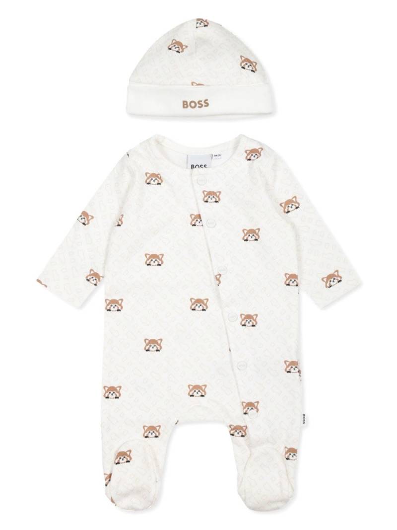 BOSS Kidswear animal-print pajama set - Neutrals von BOSS Kidswear