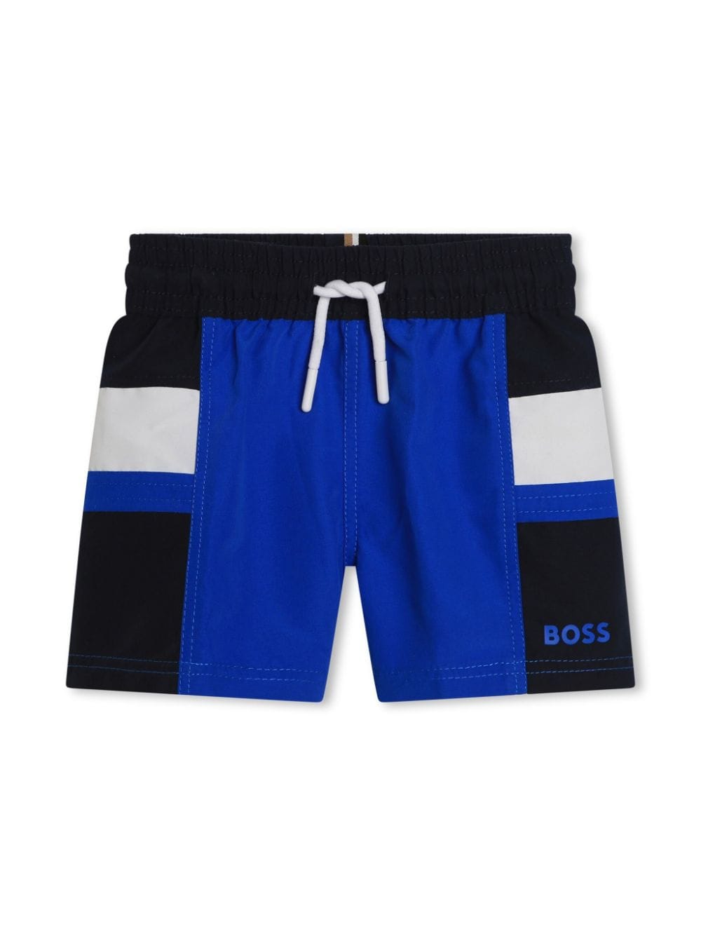 BOSS Kidswear colour-block drawstring swim shorts - Blue von BOSS Kidswear