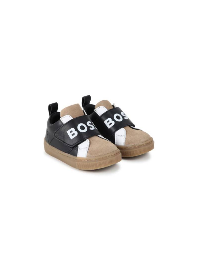 BOSS Kidswear colour-block high-top sneakers - Black von BOSS Kidswear