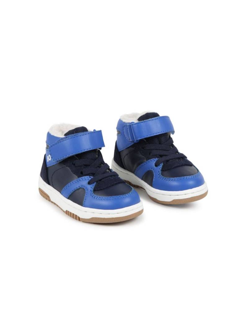 BOSS Kidswear colour-block high-top sneakers - Blue von BOSS Kidswear