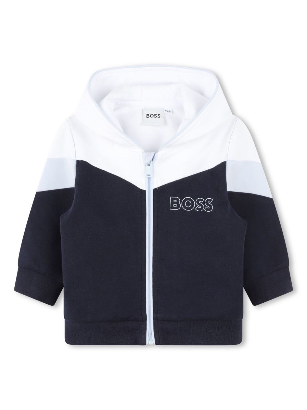 BOSS Kidswear colour-block hoodie and trousers set - Blue von BOSS Kidswear