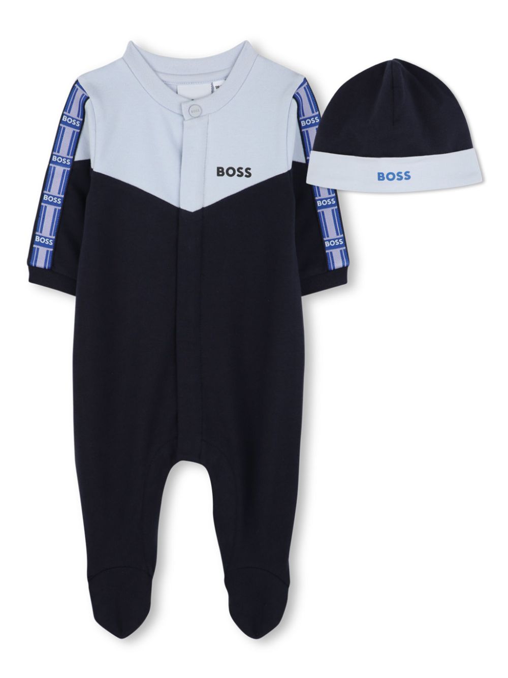 BOSS Kidswear colour-block pajama set - Blue von BOSS Kidswear