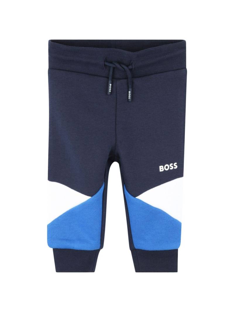 BOSS Kidswear colour-block track pants - Blue von BOSS Kidswear