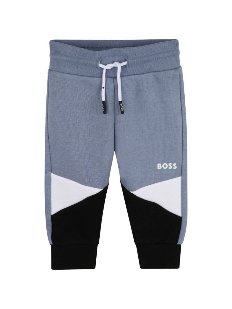 BOSS Kidswear colour-block track pants - Grey von BOSS Kidswear