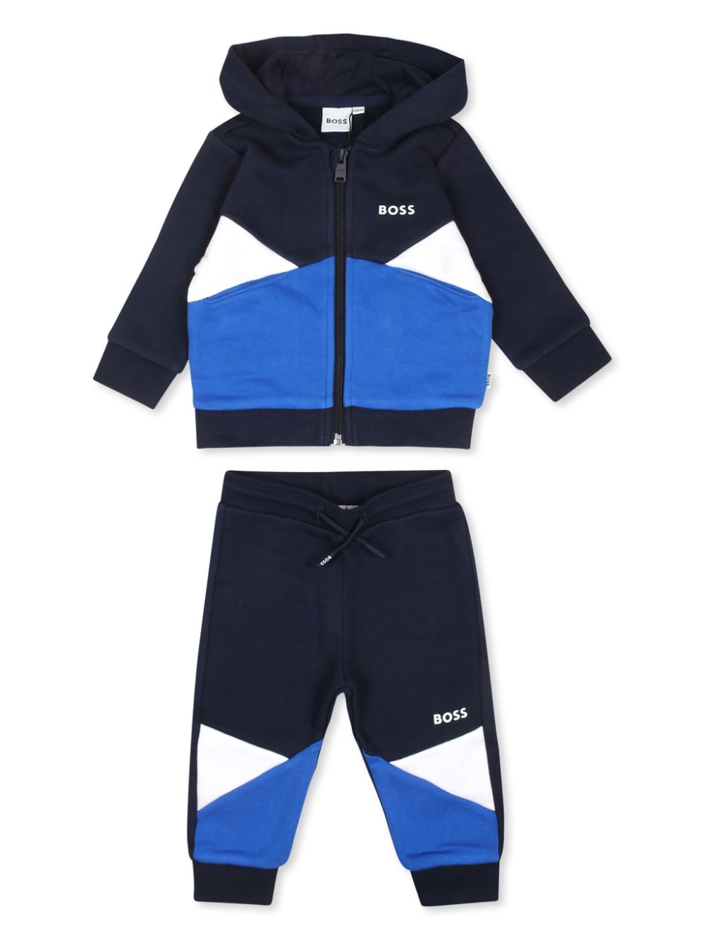 BOSS Kidswear colour-block tracksuit set - Blue von BOSS Kidswear