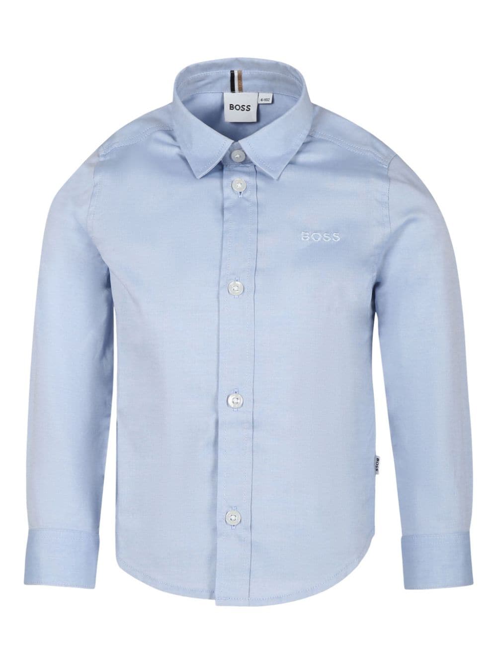 BOSS Kidswear cotton shirt - Blue von BOSS Kidswear