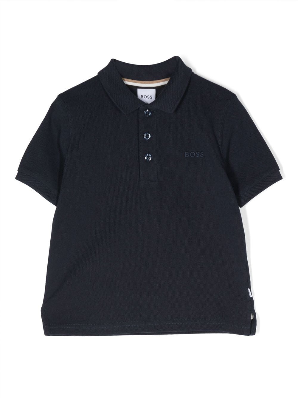 BOSS Kidswear embroidered-logo detail polo shirt - Blue von BOSS Kidswear