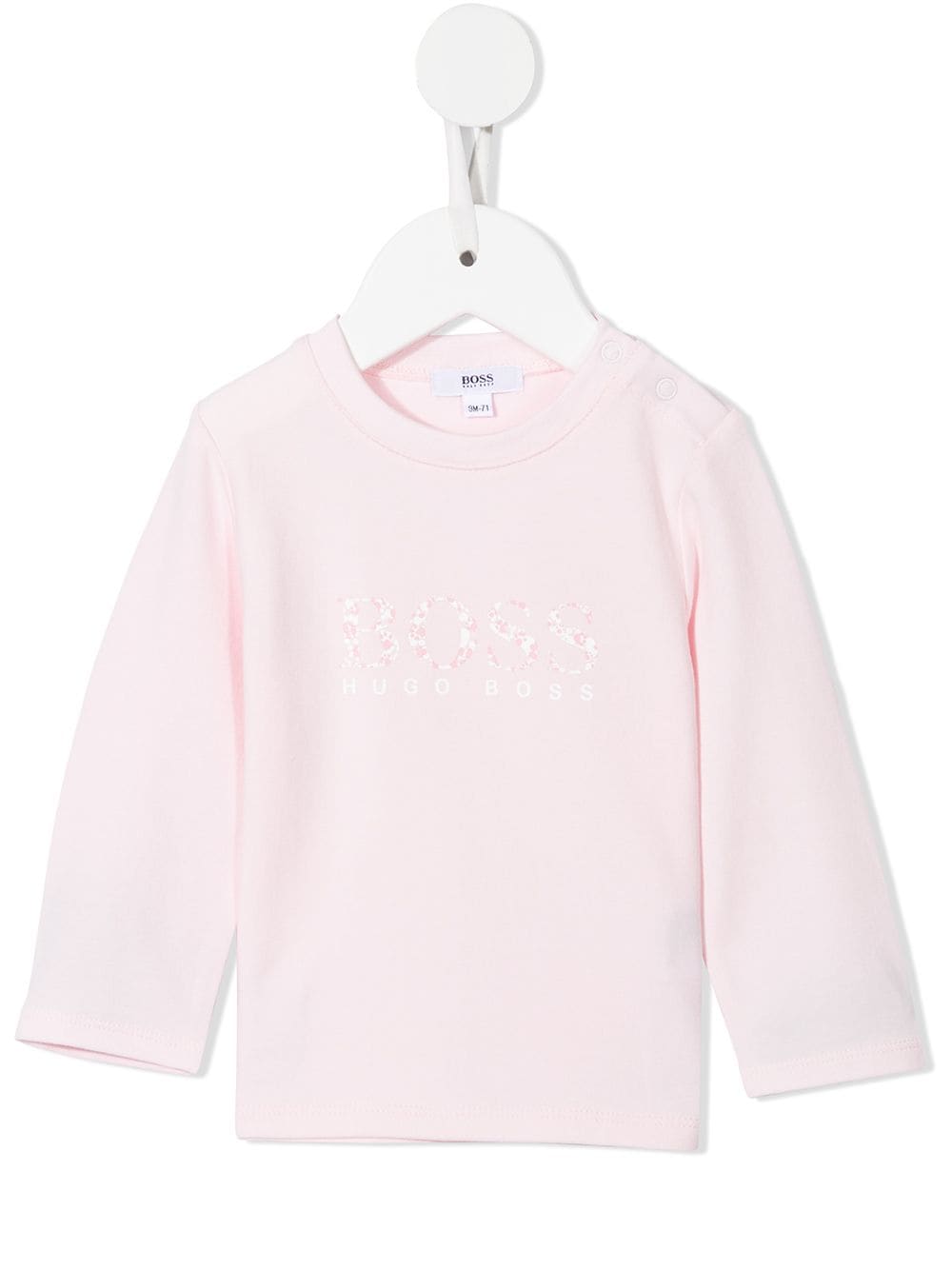 BOSS Kidswear floral-print logo T-shirt - Pink von BOSS Kidswear