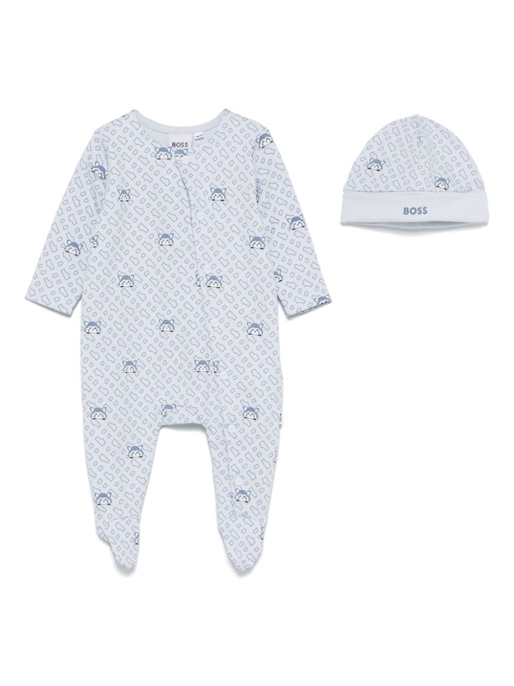 BOSS Kidswear fox-print pyjamas - Blue von BOSS Kidswear